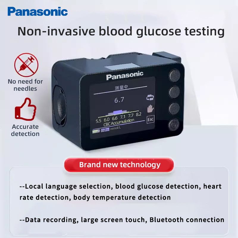 magyar nyelvválasztás, vércukor mérés, pulzusérzékelés, testhőmérséklet érzékelés, adatrögzítés, nagyméretű érintőképernyő, Bluetooth kapcsolat